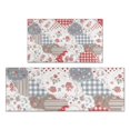thumbnail image 1 of Pioneer Flower Floral Print Pattern Kitchen Rugs Sets Of 2, Anti Fatigue Non Slip Washable Floor Mats for Kitchen Sink Laundry, 17X30 Inch + 17X47 Inch, 1 of 6