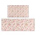 thumbnail image 1 of Pioneer Flower Floral Print Pattern Kitchen Rugs Sets Of 2, Anti Fatigue Non Slip Washable Floor Mats for Kitchen Sink Laundry, 17X30 Inch + 17X47 Inch, 1 of 6