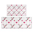 thumbnail image 1 of Pioneer Flower Floral Print Pattern Kitchen Rugs Sets Of 2, Anti Fatigue Non Slip Washable Floor Mats for Kitchen Sink Laundry, 17X30 Inch + 17X47 Inch, 1 of 6