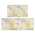 thumbnail image 1 of Pioneer Flower Floral Print Pattern Kitchen Rugs Sets Of 2, Anti Fatigue Non Slip Washable Floor Mats for Kitchen Sink Laundry, 17X30 Inch + 17X47 Inch, 1 of 6