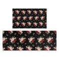 thumbnail image 1 of Pioneer Flower Floral Print Pattern Kitchen Rugs Sets Of 2, Anti Fatigue Non Slip Washable Floor Mats for Kitchen Sink Laundry, 17X30 Inch + 17X47 Inch, 1 of 6