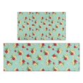 thumbnail image 1 of Pioneer Flower Floral Print Pattern Kitchen Rugs Sets Of 2, Anti Fatigue Non Slip Washable Floor Mats for Kitchen Sink Laundry, 17X30 Inch + 17X47 Inch, 1 of 6