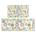 thumbnail image 1 of Pioneer Flower Floral Print Pattern Kitchen Rugs Sets Of 2, Anti Fatigue Non Slip Washable Floor Mats for Kitchen Sink Laundry, 17X30 Inch + 17X47 Inch, 1 of 6