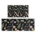 thumbnail image 1 of Pioneer Flower Floral Print Pattern Kitchen Rugs Sets Of 2, Anti Fatigue Non Slip Washable Floor Mats for Kitchen Sink Laundry, 17X30 Inch + 17X47 Inch, 1 of 6
