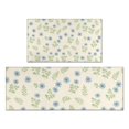 thumbnail image 1 of Pioneer Flower Floral Print Pattern Kitchen Rugs Sets Of 2, Anti Fatigue Non Slip Washable Floor Mats for Kitchen Sink Laundry, 17X30 Inch + 17X47 Inch, 1 of 6