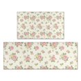 thumbnail image 1 of Pioneer Flower Floral Print Pattern Kitchen Rugs Sets Of 2, Anti Fatigue Non Slip Washable Floor Mats for Kitchen Sink Laundry, 17X30 Inch + 17X47 Inch, 1 of 6