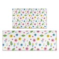 thumbnail image 1 of Pioneer Flower Floral Print Pattern Kitchen Rugs Sets Of 2, Anti Fatigue Non Slip Washable Floor Mats for Kitchen Sink Laundry, 17X30 Inch + 17X47 Inch, 1 of 6