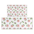 thumbnail image 1 of Pioneer Flower Floral Print Pattern Kitchen Rugs Sets Of 2, Anti Fatigue Non Slip Washable Floor Mats for Kitchen Sink Laundry, 17X30 Inch + 17X47 Inch, 1 of 6