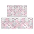 thumbnail image 1 of Pioneer Flower Floral Print Pattern Kitchen Rugs Sets Of 2, Anti Fatigue Non Slip Washable Floor Mats for Kitchen Sink Laundry, 17X30 Inch + 17X47 Inch, 1 of 6