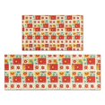 thumbnail image 1 of Pioneer Flower Floral Print Pattern Kitchen Rugs Sets Of 2, Anti Fatigue Non Slip Washable Floor Mats for Kitchen Sink Laundry, 17X30 Inch + 17X47 Inch, 1 of 6