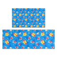 thumbnail image 1 of Pioneer Flower Floral Print Pattern Kitchen Rugs Sets Of 2, Anti Fatigue Non Slip Washable Floor Mats for Kitchen Sink Laundry, 17X30 Inch + 17X47 Inch, 1 of 6