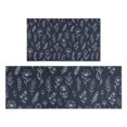 thumbnail image 1 of Pioneer Flower Floral Print Pattern Kitchen Rugs Sets Of 2, Anti Fatigue Non Slip Washable Floor Mats for Kitchen Sink Laundry, 17X30 Inch + 17X47 Inch, 1 of 6