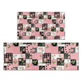thumbnail image 1 of Pioneer Flower Floral Print Pattern Kitchen Rugs Sets Of 2, Anti Fatigue Non Slip Washable Floor Mats for Kitchen Sink Laundry, 17X30 Inch + 17X47 Inch, 1 of 6