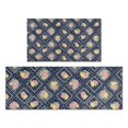 thumbnail image 1 of Pioneer Flower Floral Print Pattern Kitchen Rugs Sets Of 2, Anti Fatigue Non Slip Washable Floor Mats for Kitchen Sink Laundry, 17X30 Inch + 17X47 Inch, 1 of 6