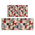 thumbnail image 1 of Pioneer Flower Floral Print Pattern Kitchen Rugs Sets Of 2, Anti Fatigue Non Slip Washable Floor Mats for Kitchen Sink Laundry, 17X30 Inch + 17X47 Inch, 1 of 6