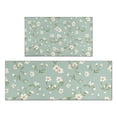 thumbnail image 1 of Pioneer Flower Floral Print Pattern Kitchen Rugs Sets Of 2, Anti Fatigue Non Slip Washable Floor Mats for Kitchen Sink Laundry, 17X30 Inch + 17X47 Inch, 1 of 6