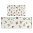 thumbnail image 1 of Pioneer Flower Floral Print Pattern Kitchen Rugs Sets Of 2, Anti Fatigue Non Slip Washable Floor Mats for Kitchen Sink Laundry, 17X30 Inch + 17X47 Inch, 1 of 6
