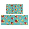 thumbnail image 1 of Pioneer Flower Floral Print Pattern Kitchen Rugs Sets Of 2, Anti Fatigue Non Slip Washable Floor Mats for Kitchen Sink Laundry, 17X30 Inch + 17X47 Inch, 1 of 6