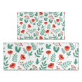 thumbnail image 1 of Pioneer Flower Floral Print Pattern Kitchen Rugs Sets Of 2, Anti Fatigue Non Slip Washable Floor Mats for Kitchen Sink Laundry, 17X30 Inch + 17X47 Inch, 1 of 6