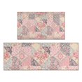 thumbnail image 1 of Pioneer Flower Floral Print Pattern Kitchen Rugs Sets Of 2, Anti Fatigue Non Slip Washable Floor Mats for Kitchen Sink Laundry, 17X30 Inch + 17X47 Inch, 1 of 6
