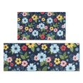 thumbnail image 1 of Pioneer Flower Floral Print Pattern Kitchen Rugs Sets Of 2, Anti Fatigue Non Slip Washable Floor Mats for Kitchen Sink Laundry, 17X30 Inch + 17X47 Inch, 1 of 6