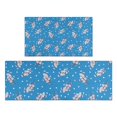 thumbnail image 1 of Pioneer Flower Floral Print Pattern Kitchen Rugs Sets Of 2, Anti Fatigue Non Slip Washable Floor Mats for Kitchen Sink Laundry, 17X30 Inch + 17X47 Inch, 1 of 6
