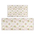 thumbnail image 1 of Pioneer Flower Floral Print Pattern Kitchen Rugs Sets Of 2, Anti Fatigue Non Slip Washable Floor Mats for Kitchen Sink Laundry, 17X30 Inch + 17X47 Inch, 1 of 6