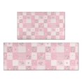 thumbnail image 1 of Pioneer Flower Floral Print Pattern Kitchen Rugs Sets Of 2, Anti Fatigue Non Slip Washable Floor Mats for Kitchen Sink Laundry, 17X30 Inch + 17X47 Inch, 1 of 6