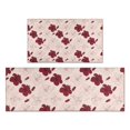 thumbnail image 1 of Pioneer Flower Floral Print Pattern Kitchen Rugs Sets Of 2, Anti Fatigue Non Slip Washable Floor Mats for Kitchen Sink Laundry, 17X30 Inch + 17X47 Inch, 1 of 6