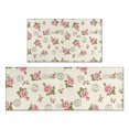 thumbnail image 1 of Pioneer Flower Floral Print Pattern Kitchen Rugs Sets Of 2, Anti Fatigue Non Slip Washable Floor Mats for Kitchen Sink Laundry, 17X30 Inch + 17X47 Inch, 1 of 6