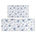 thumbnail image 1 of Pioneer Flower Floral Print Pattern Kitchen Rugs Sets Of 2, Anti Fatigue Non Slip Washable Floor Mats for Kitchen Sink Laundry, 17X30 Inch + 17X47 Inch, 1 of 6