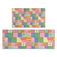 thumbnail image 1 of Pioneer Flower Floral Print Pattern Kitchen Rugs Sets Of 2, Anti Fatigue Non Slip Washable Floor Mats for Kitchen Sink Laundry, 17X30 Inch + 17X47 Inch, 1 of 6