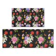 thumbnail image 1 of Pioneer Flower Floral Print Pattern Kitchen Rugs Sets Of 2, Anti Fatigue Non Slip Washable Floor Mats for Kitchen Sink Laundry, 17X30 Inch + 17X47 Inch, 1 of 6