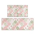 thumbnail image 1 of Pioneer Flower Floral Print Pattern Kitchen Rugs Sets Of 2, Anti Fatigue Non Slip Washable Floor Mats for Kitchen Sink Laundry, 17X30 Inch + 17X47 Inch, 1 of 6