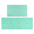 thumbnail image 1 of Pioneer Flower Floral Print Pattern Kitchen Rugs Sets Of 2, Anti Fatigue Non Slip Washable Floor Mats for Kitchen Sink Laundry, 17X30 Inch + 17X47 Inch, 1 of 6