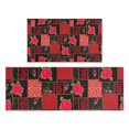 thumbnail image 1 of Pioneer Flower Floral Print Pattern Kitchen Rugs Sets Of 2, Anti Fatigue Non Slip Washable Floor Mats for Kitchen Sink Laundry, 17X30 Inch + 17X47 Inch, 1 of 6