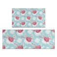 thumbnail image 1 of Pioneer Flower Floral Print Pattern Kitchen Rugs Sets Of 2, Anti Fatigue Non Slip Washable Floor Mats for Kitchen Sink Laundry, 17X30 Inch + 17X47 Inch, 1 of 6