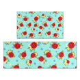 thumbnail image 1 of Pioneer Flower Floral Print Pattern Kitchen Rugs Sets Of 2, Anti Fatigue Non Slip Washable Floor Mats for Kitchen Sink Laundry, 17X30 Inch + 17X47 Inch, 1 of 6