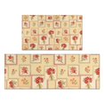 thumbnail image 1 of Pioneer Flower Floral Print Pattern Kitchen Rugs Sets Of 2, Anti Fatigue Non Slip Washable Floor Mats for Kitchen Sink Laundry, 17X30 Inch + 17X47 Inch, 1 of 6