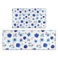 thumbnail image 1 of Pioneer Flower Floral Print Pattern Kitchen Rugs Sets Of 2, Anti Fatigue Non Slip Washable Floor Mats for Kitchen Sink Laundry, 17X30 Inch + 17X47 Inch, 1 of 6