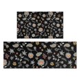 thumbnail image 1 of Pioneer Flower Floral Print Pattern Kitchen Rugs Sets Of 2, Anti Fatigue Non Slip Washable Floor Mats for Kitchen Sink Laundry, 17X30 Inch + 17X47 Inch, 1 of 6