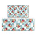 thumbnail image 1 of Pioneer Flower Floral Print Pattern Kitchen Rugs Sets Of 2, Anti Fatigue Non Slip Washable Floor Mats for Kitchen Sink Laundry, 17X30 Inch + 17X47 Inch, 1 of 6
