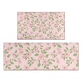 thumbnail image 1 of Pioneer Flower Floral Print Pattern Kitchen Rugs Sets Of 2, Anti Fatigue Non Slip Washable Floor Mats for Kitchen Sink Laundry, 17X30 Inch + 17X47 Inch, 1 of 6