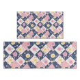 thumbnail image 1 of Pioneer Flower Floral Print Pattern Kitchen Rugs Sets Of 2, Anti Fatigue Non Slip Washable Floor Mats for Kitchen Sink Laundry, 17X30 Inch + 17X47 Inch, 1 of 6