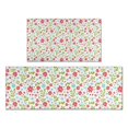 thumbnail image 1 of Pioneer Flower Floral Print Pattern Kitchen Rugs Sets Of 2, Anti Fatigue Non Slip Washable Floor Mats for Kitchen Sink Laundry, 17X30 Inch + 17X47 Inch, 1 of 6