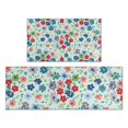 thumbnail image 1 of Pioneer Flower Floral Print Pattern Kitchen Rugs Sets Of 2, Anti Fatigue Non Slip Washable Floor Mats for Kitchen Sink Laundry, 17X30 Inch + 17X47 Inch, 1 of 6