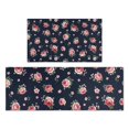 thumbnail image 1 of Pioneer Flower Floral Print Pattern Kitchen Rugs Sets Of 2, Anti Fatigue Non Slip Washable Floor Mats for Kitchen Sink Laundry, 17X30 Inch + 17X47 Inch, 1 of 6