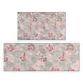 thumbnail image 1 of Pioneer Flower Floral Print Pattern Kitchen Rugs Sets Of 2, Anti Fatigue Non Slip Washable Floor Mats for Kitchen Sink Laundry, 17X30 Inch + 17X47 Inch, 1 of 6