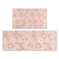 thumbnail image 1 of Pioneer Flower Floral Print Pattern Kitchen Rugs Sets Of 2, Anti Fatigue Non Slip Washable Floor Mats for Kitchen Sink Laundry, 17X30 Inch + 17X47 Inch, 1 of 6