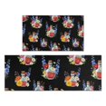thumbnail image 1 of Pioneer Flower Floral Print Pattern Kitchen Rugs Sets Of 2, Anti Fatigue Non Slip Washable Floor Mats for Kitchen Sink Laundry, 17X30 Inch + 17X47 Inch, 1 of 6